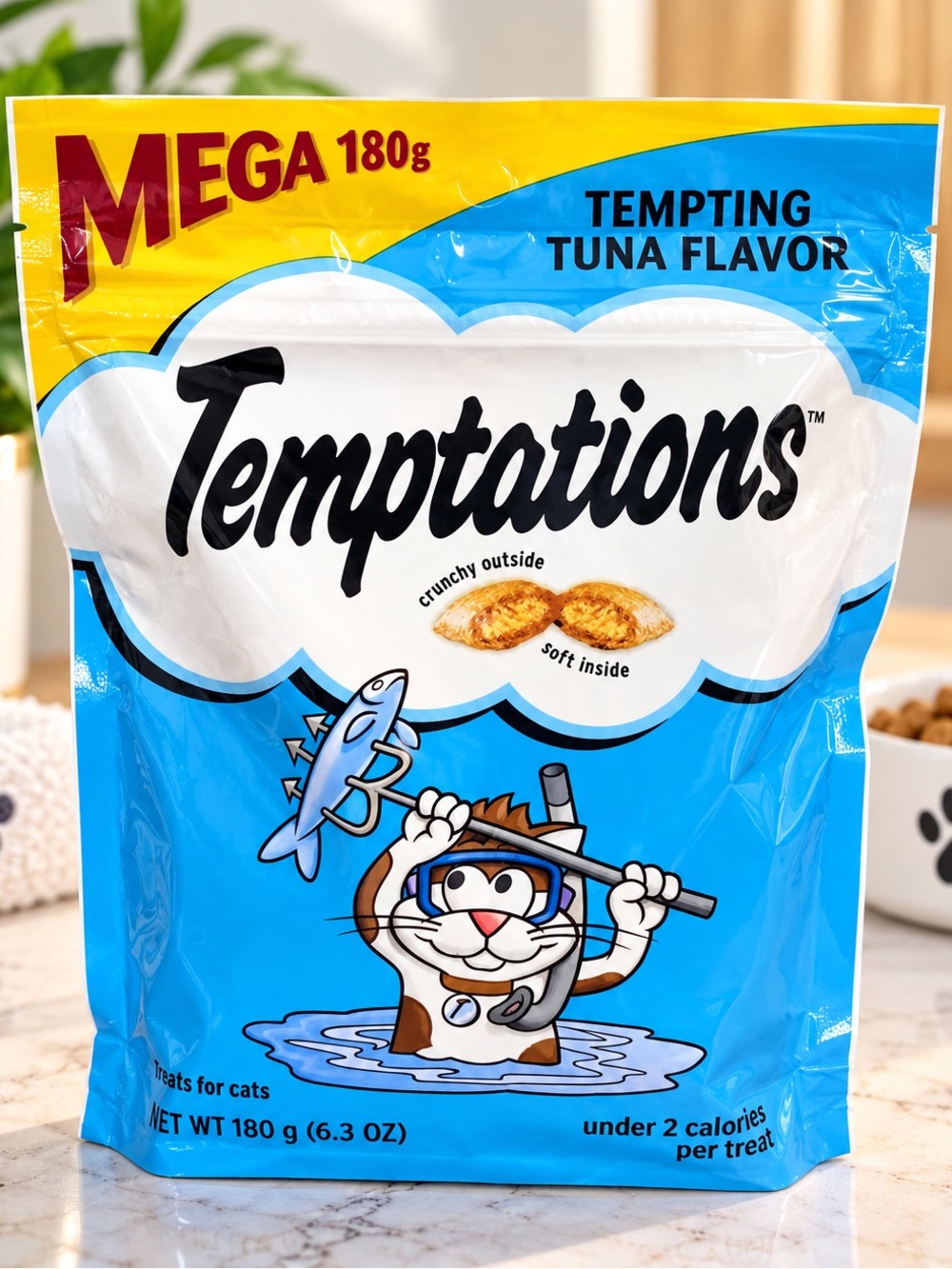 Tempting Tuna Cat Treats Packaging